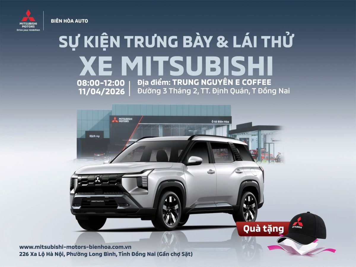  Sự kiện lái thử Mitsubishi tại Định Quán – Trải nghiệm xe & sửa chữa lưu động miễn phí
